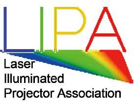 Logo hiệp hội LIPA về máy chiếu chiếu sáng bằng laser
