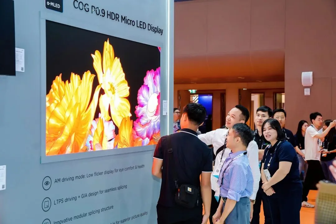 Màn COG P0.9 HDR Micro LED của BOE với thông số kỹ thuật tại InfoComm Asia