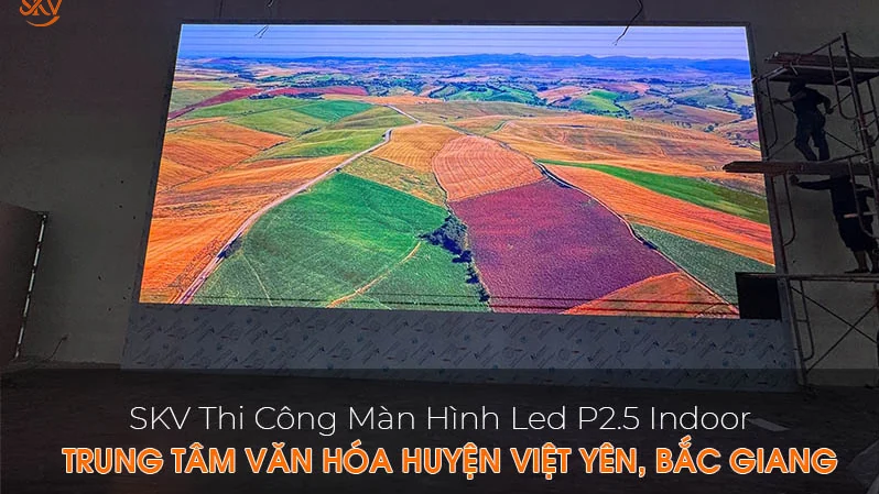 Hội trường Trung Tâm Văn Hóa Việt Yên với màn LED P2.5 45m²