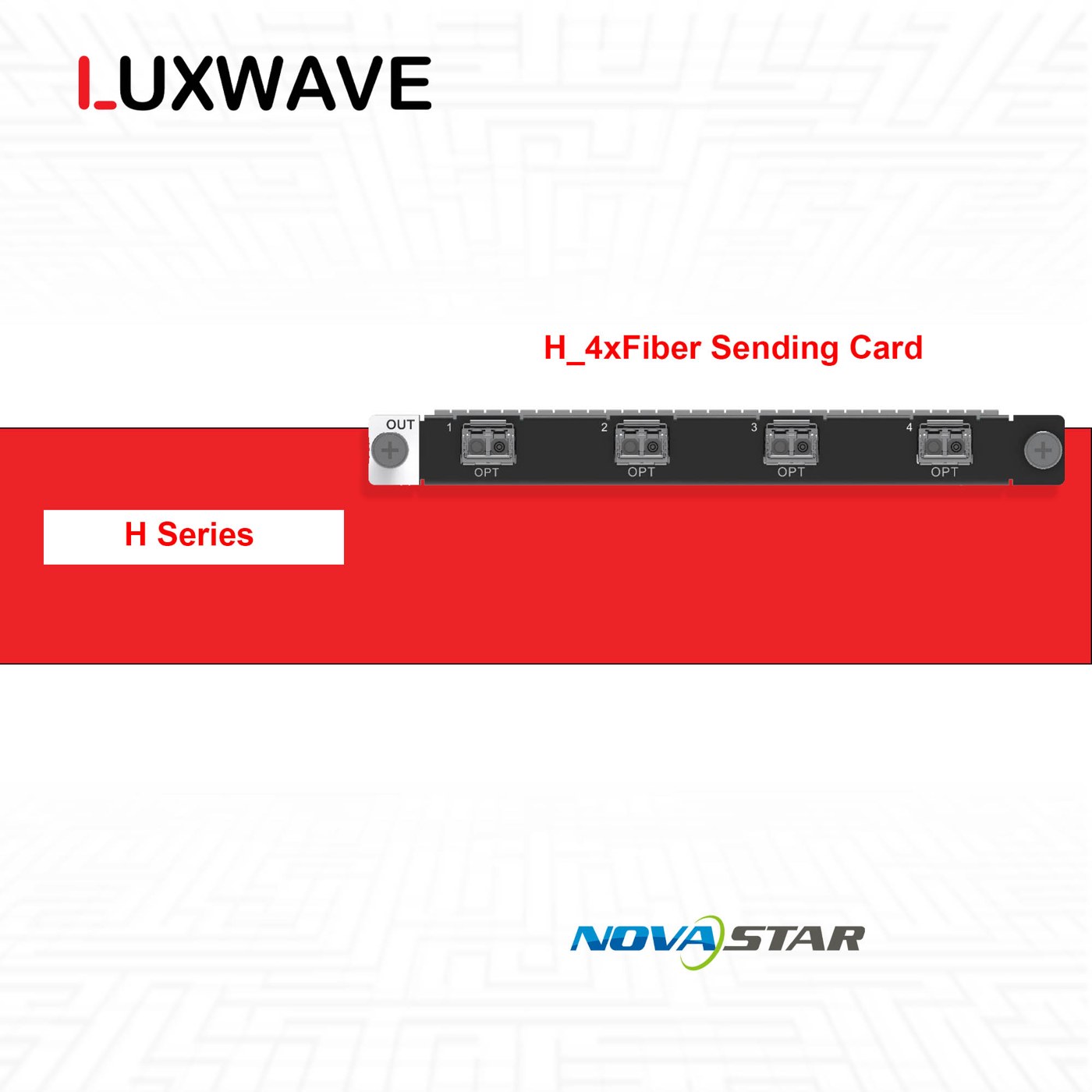 Card sending quang 10G của NovaStar H Series dùng cho bộ ghép H5