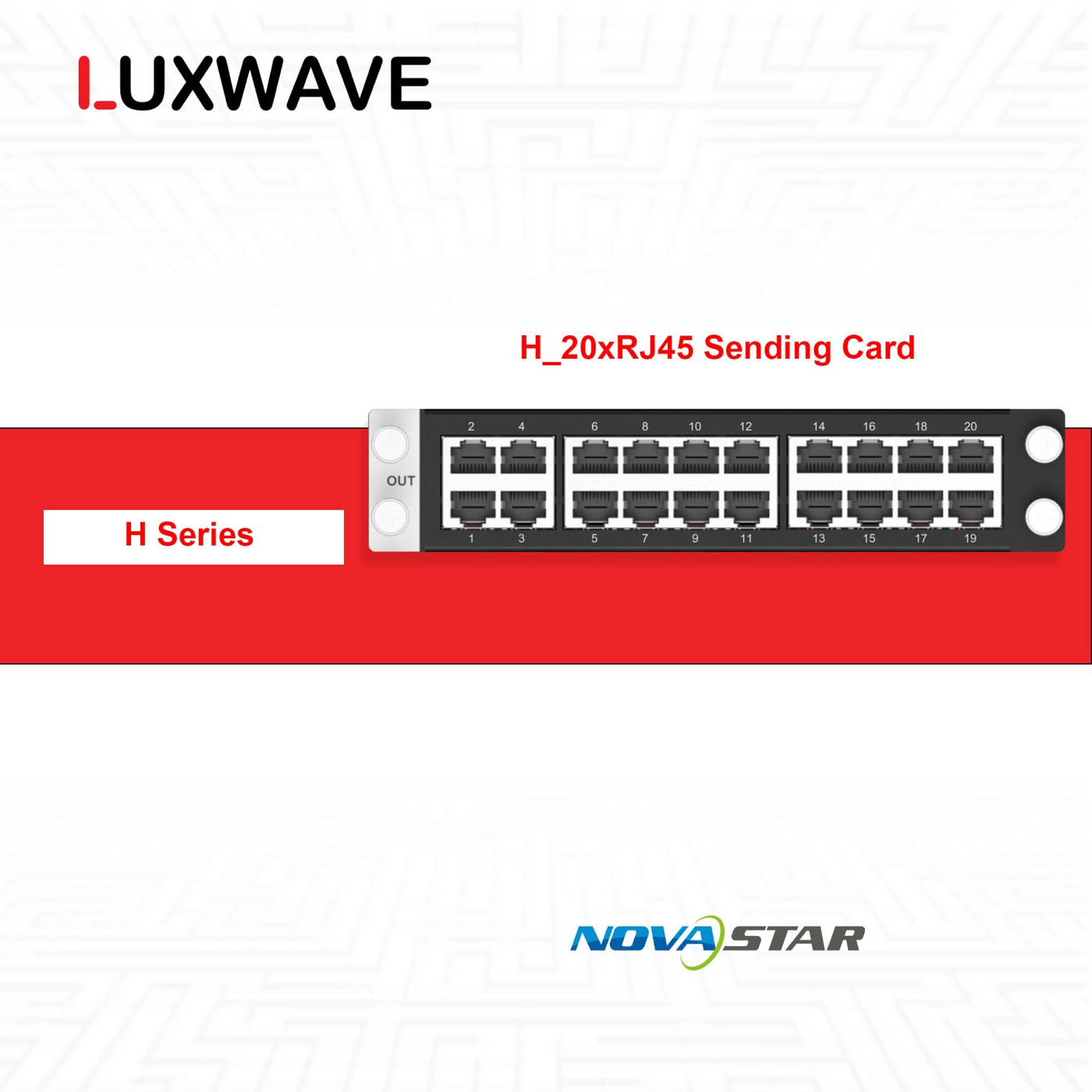 Card sending RJ45 của NovaStar H Series dùng cho bộ ghép H5