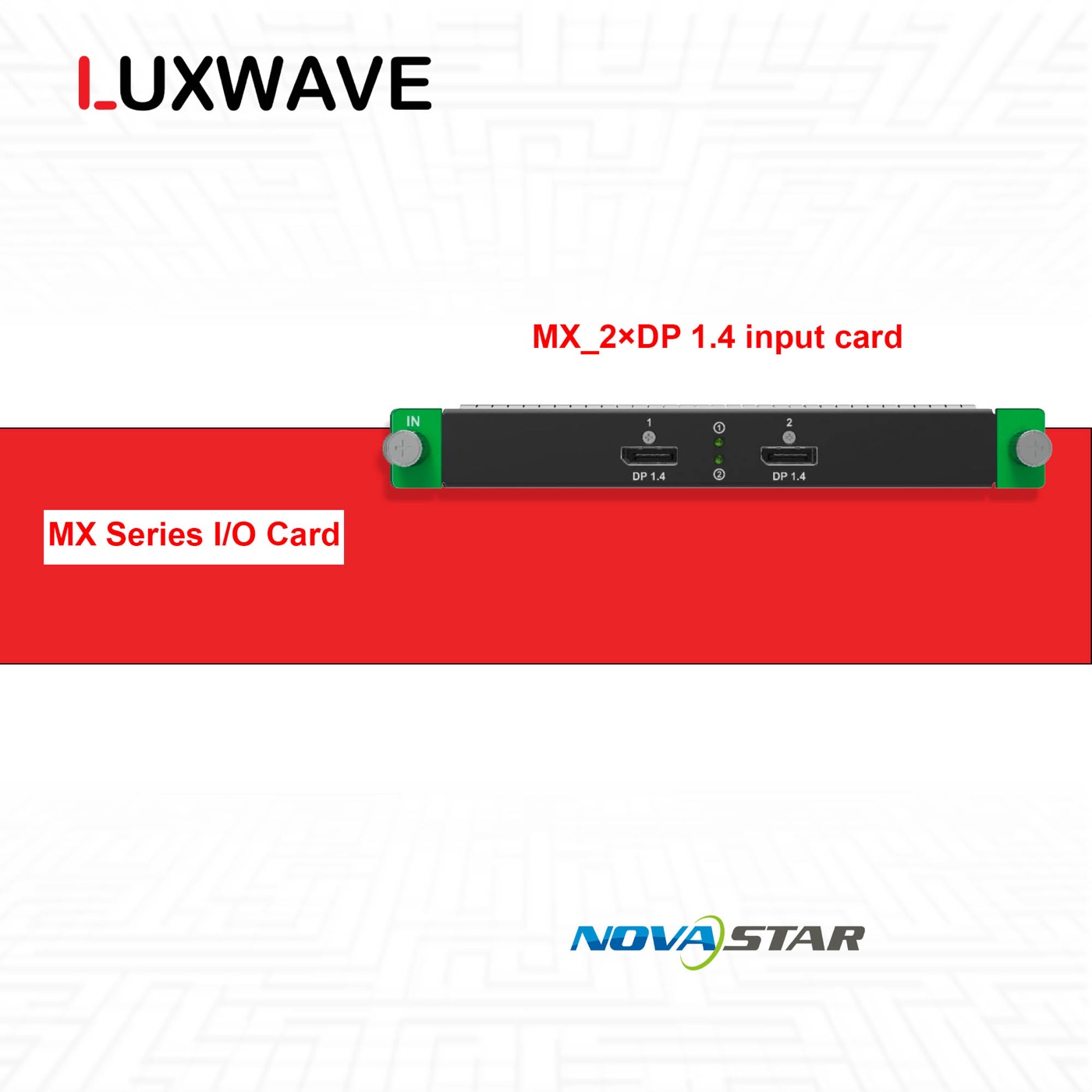 NovaStar MX_2×DP 1.4 input card