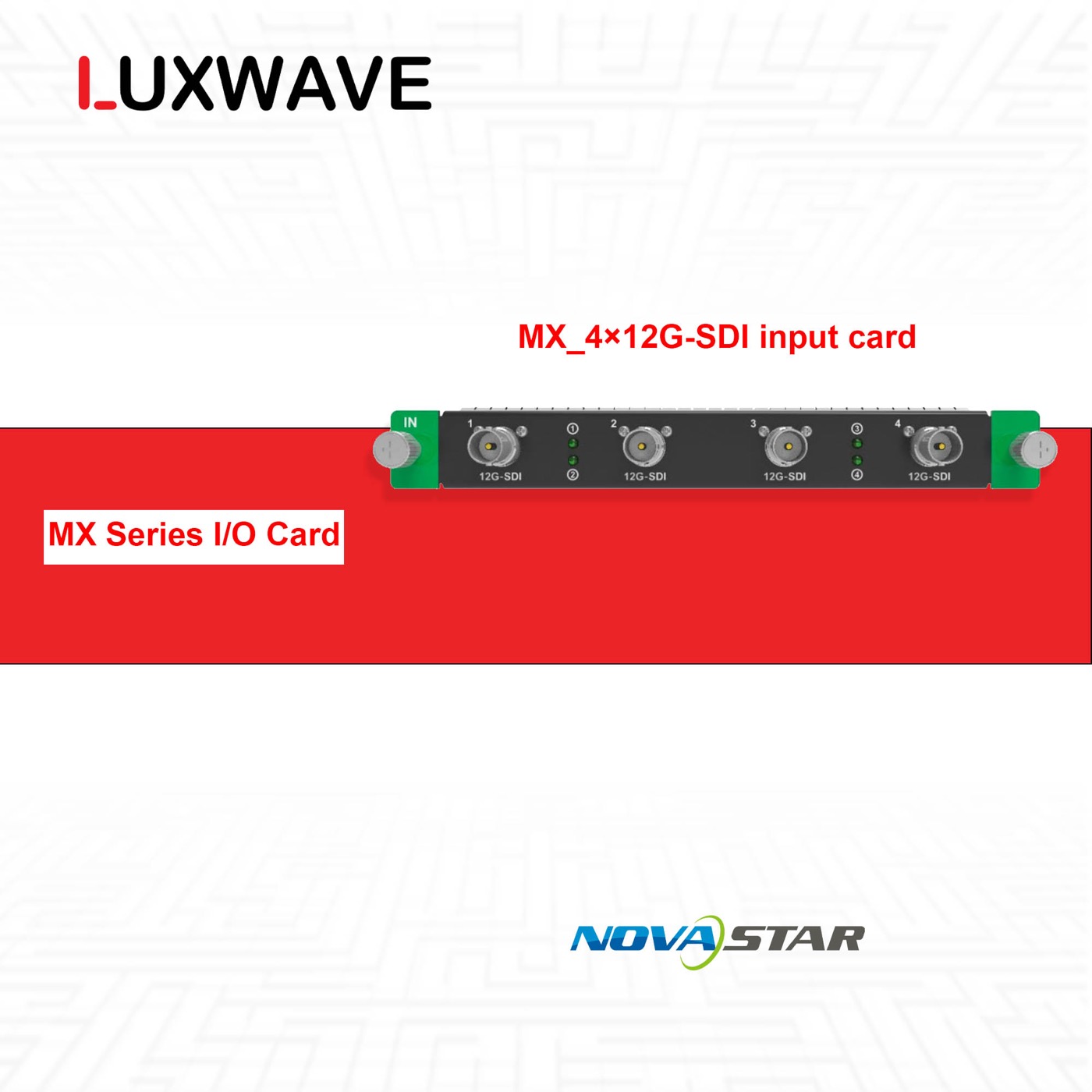 NovaStar MX_4×12G-SDI input card