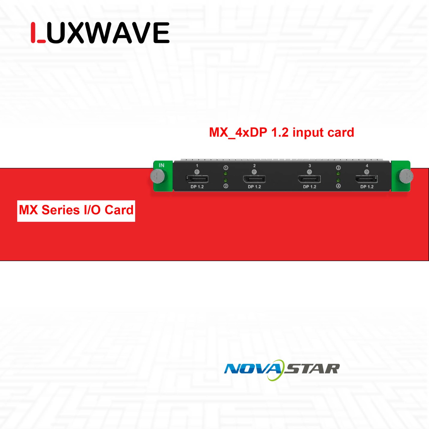 NovaStar MX_4×DP 1.2 input card
