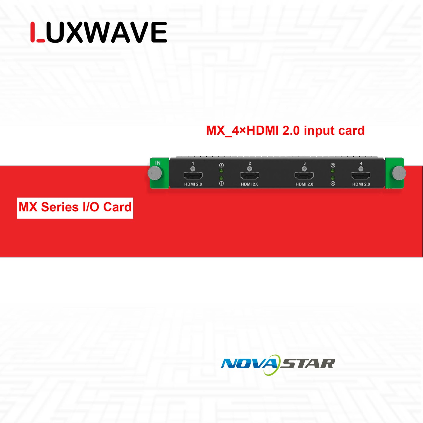 NovaStar MX_4×HDMI 2.0 input card