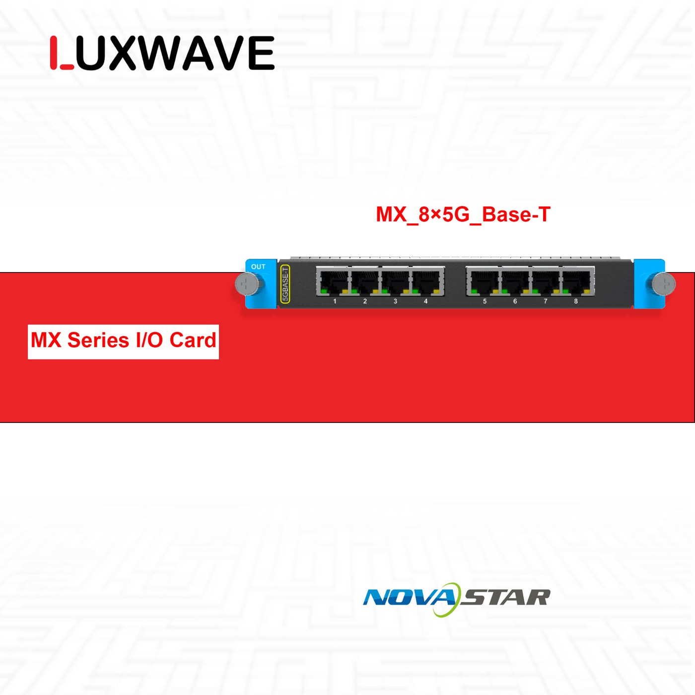 NovaStar MX_8×5G Base-T output card