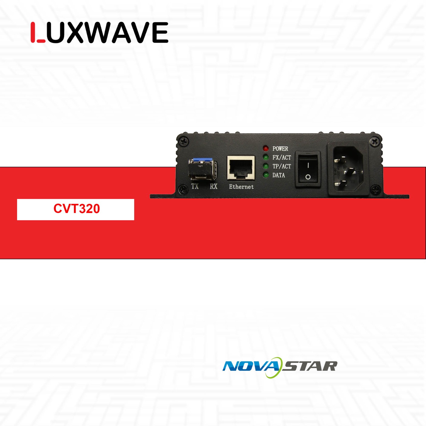 NovaStar CVT320 — Bộ chuyển đổi quang (đơn mode (single-mode)) — ảnh 1