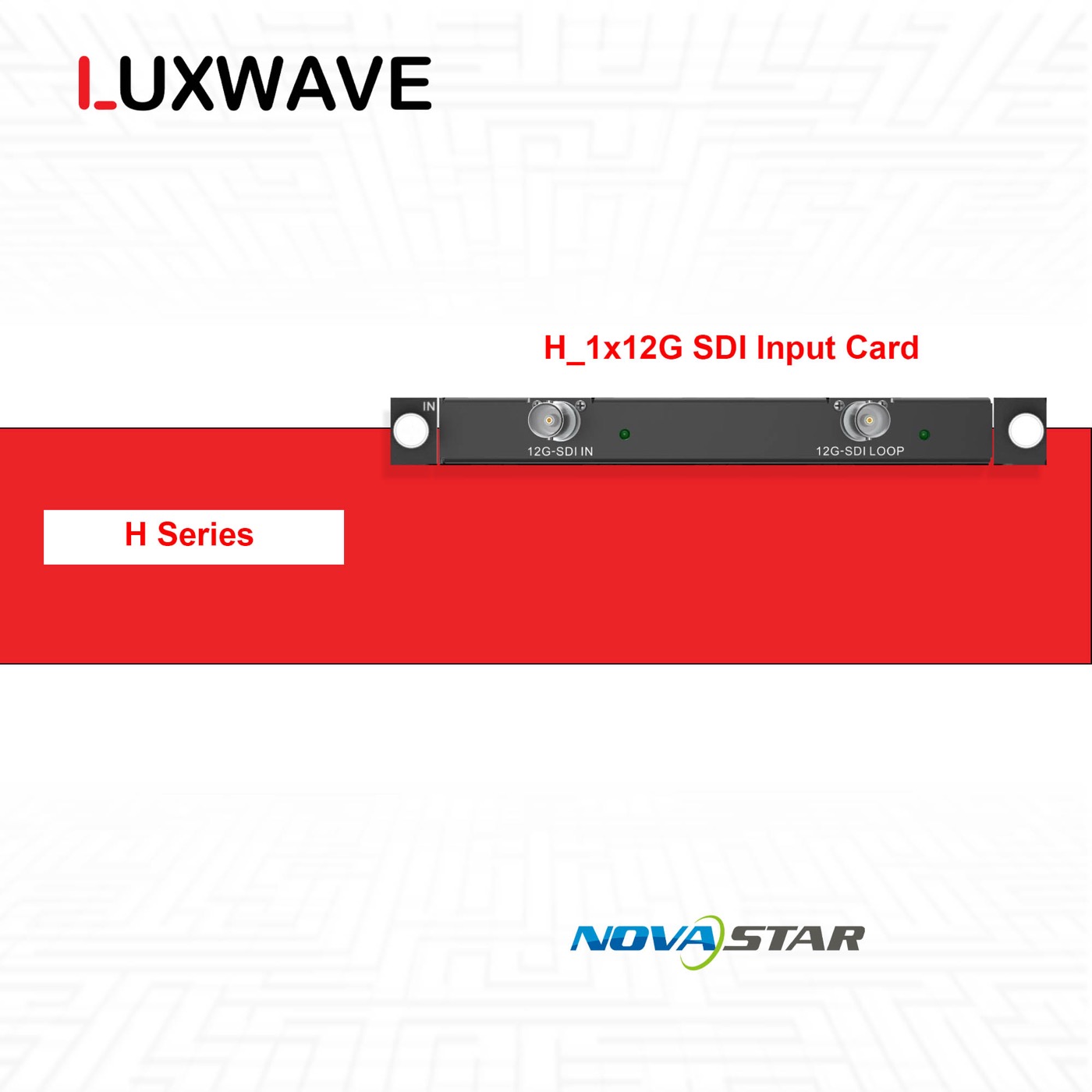 NovaStar H_1x12G SDI Input Card
