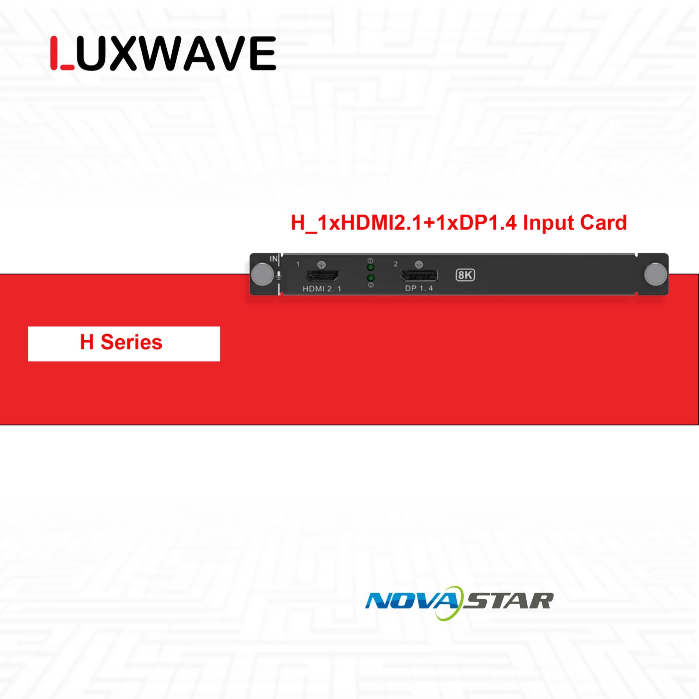 NovaStar H_1xHDMI2.1+1xDP1.4 Input Card