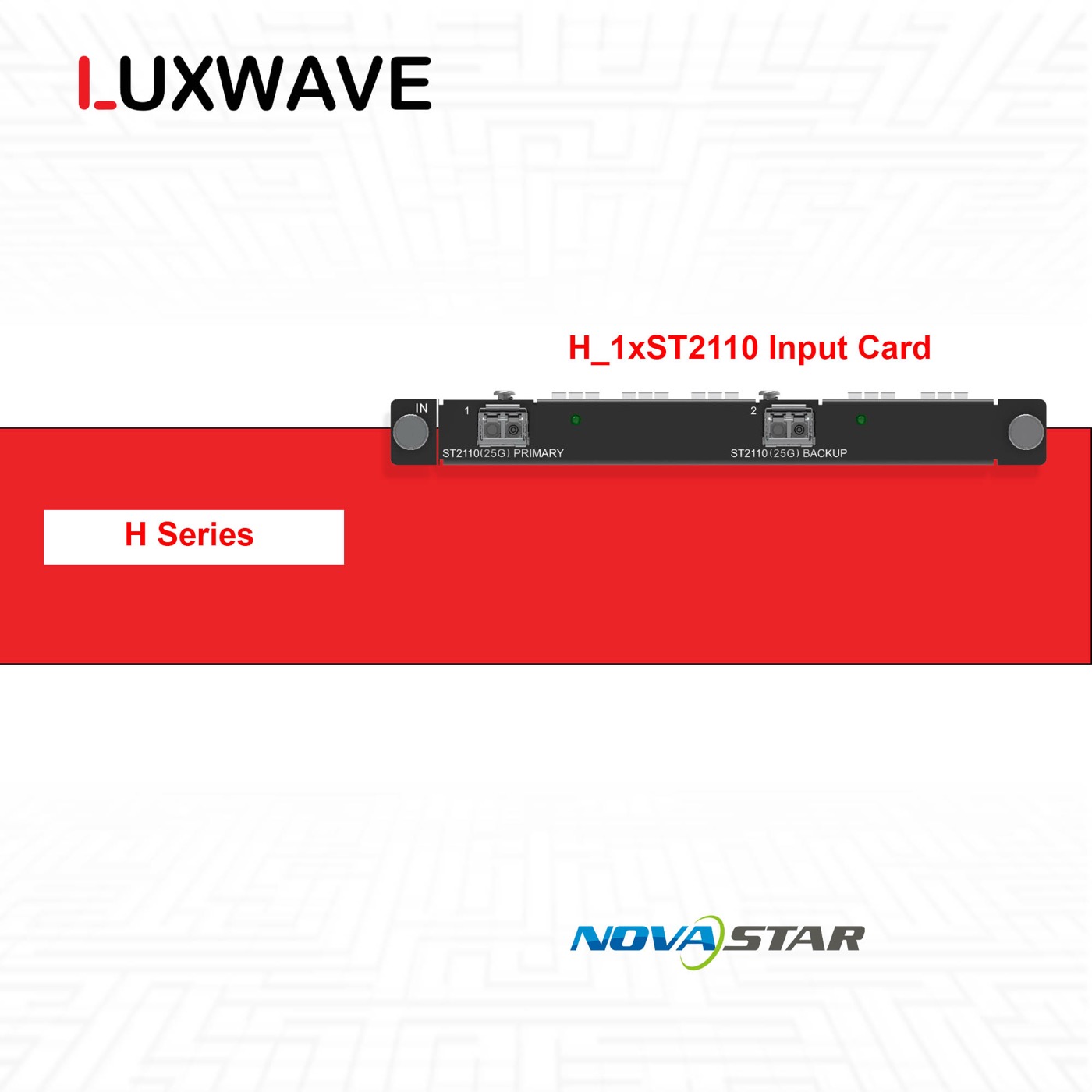 NovaStar H_1xST2110 Input Card
