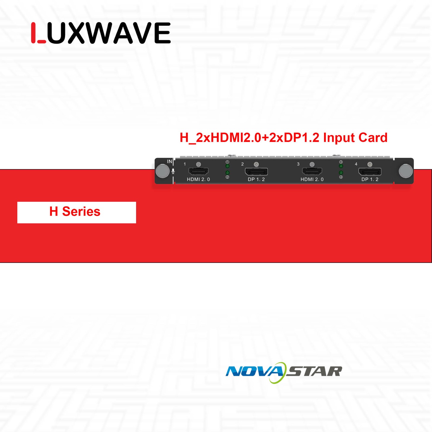 NovaStar H_2xHDMI2.0+2xDP1.2 Input Card