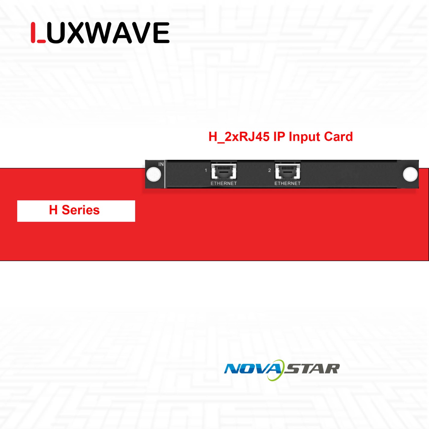 NovaStar H_2xRJ45 IP Input Card