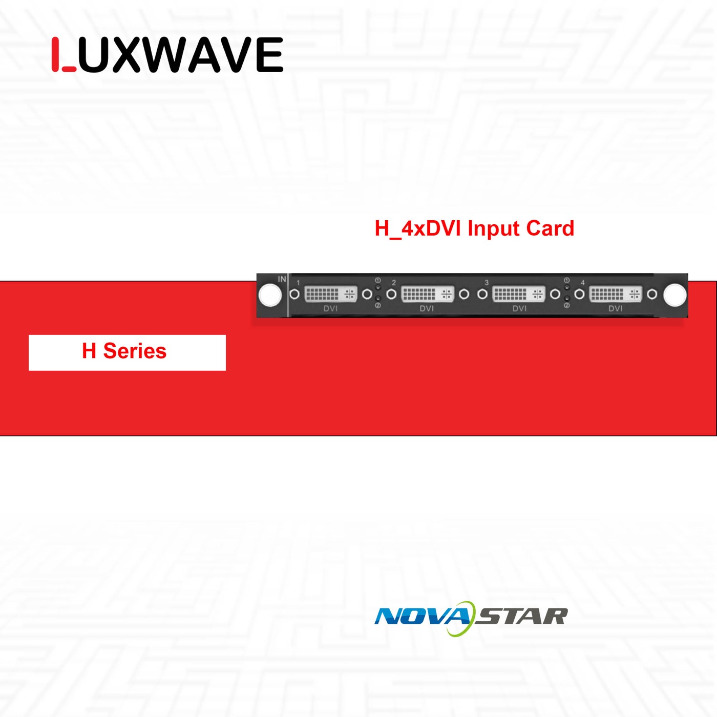 NovaStar H_4xDVI Input Card