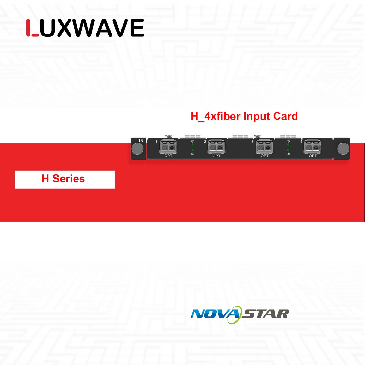 NovaStar H_4xfiber Input Card
