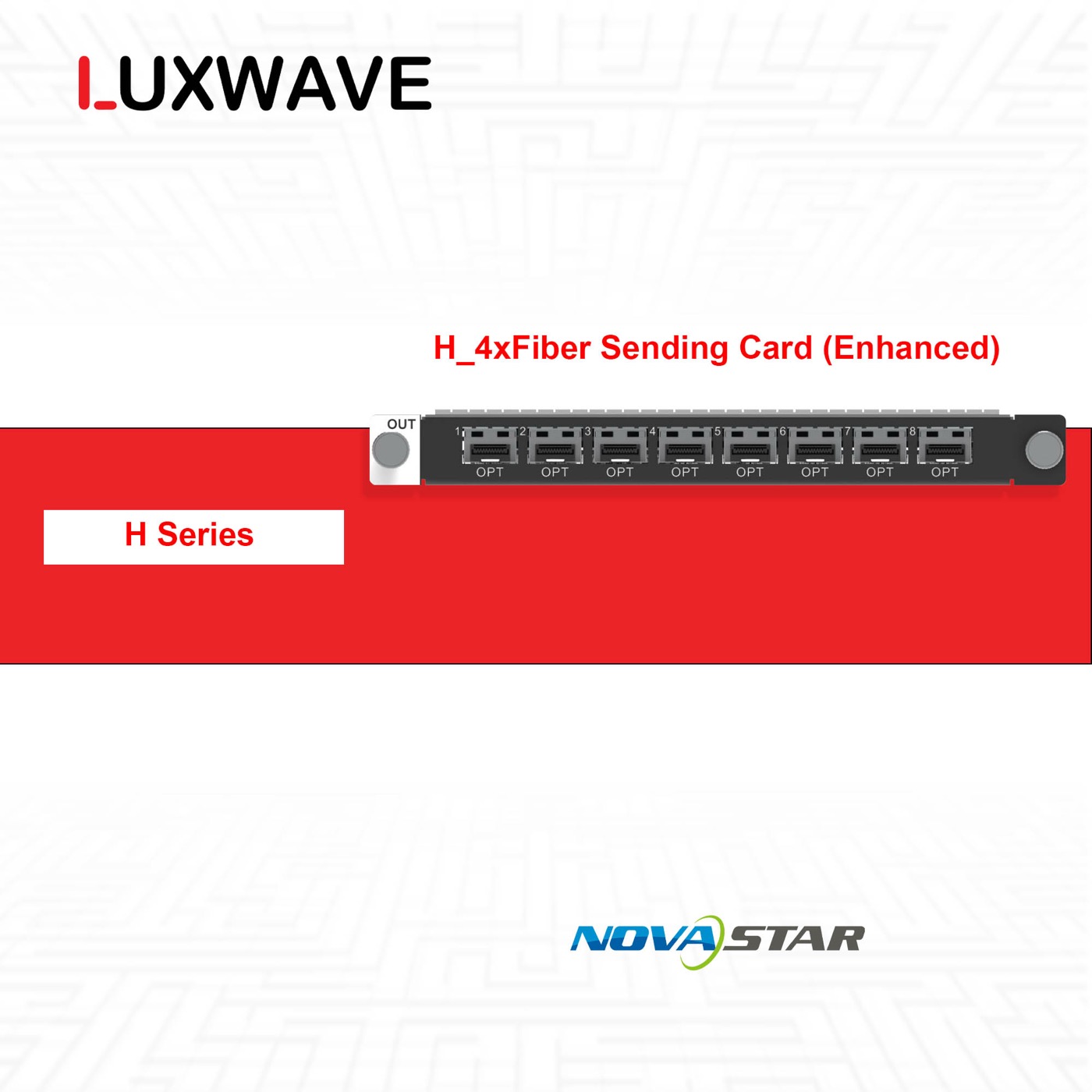 NovaStar H_4xfiber Sending Card (enhanced)