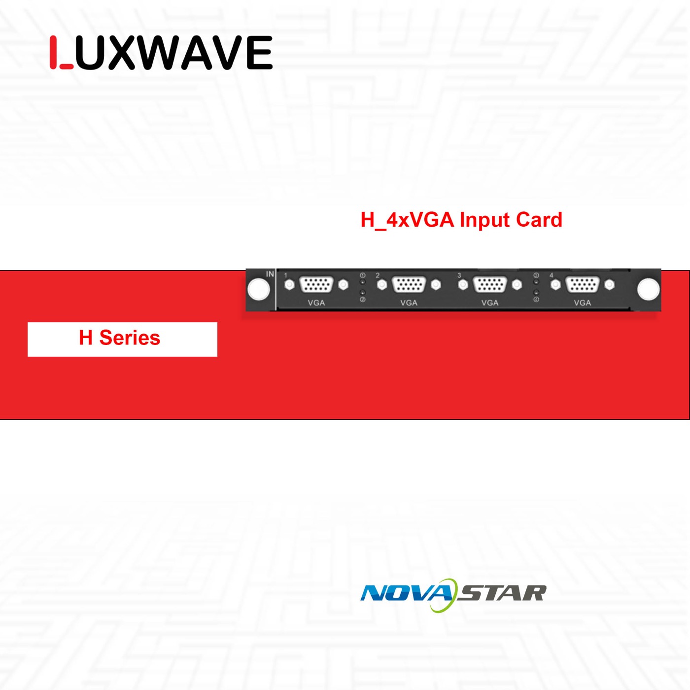 NovaStar H_4xVGA Input Card